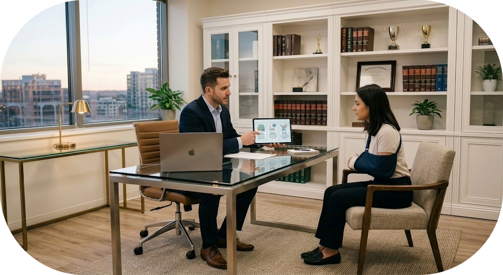 Atendimento acolhedor e humanizado em consultório jurídico